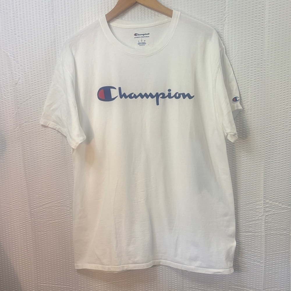 Champion White Logo Men's Tee 0127